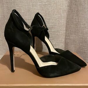 Jessica Simpson Velvet Black Heels